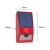 2-In-1 Solar Motion Sensor Detector Alarm Light Remote Control Siren Waterproof 129dB Siren Lamp For Home Outdoor Yard Farm