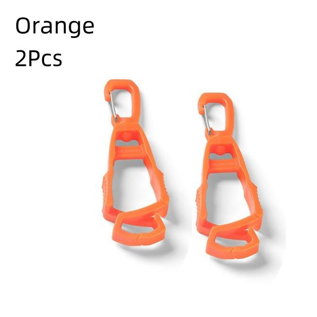 2Pcs Outdoor Glove Clip Multi-purpose Anti-drop Hook Plastic Clip Portable POM Protective Work Gloves Safety Clip