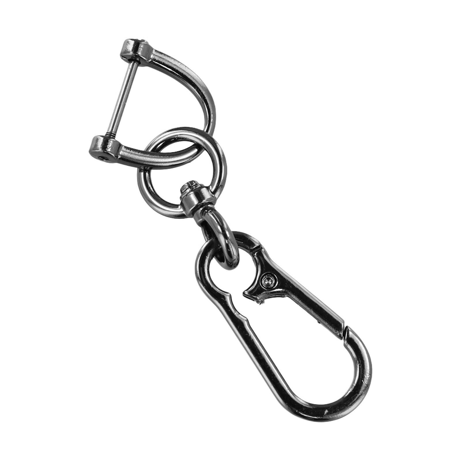 Брелок Пряжка в форме 8 Пряжка Автомобильный брелок Графитовый — фото 2