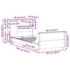 VidaXL Bed Frames Without Mattress White 90x190 Cm Solid Pine Wood 3323672