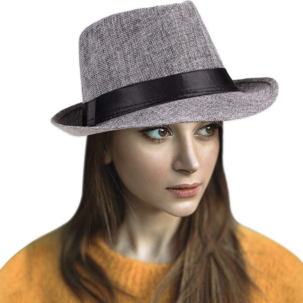 Fashion Gangster Cap Felt Jazz Cap Beach Sun Hat Top Hats Fedora Cap