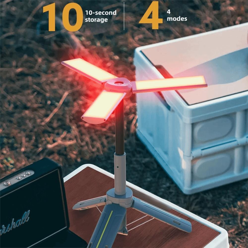 LED Light Source Folding Camping Light Stepless Dimming Built-in Power Bank Lamp  Fishing Trips