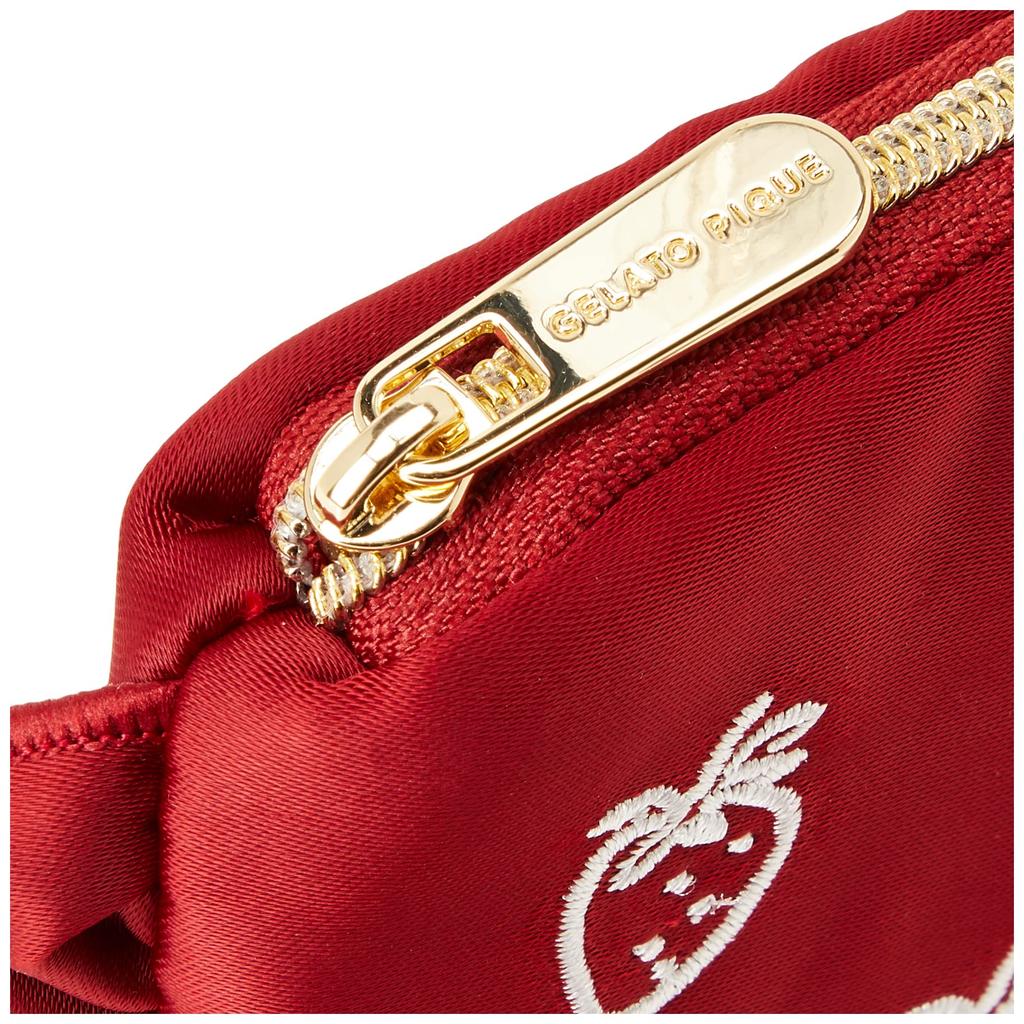 Gelato Pique Strawberry Embroidered Tissue Pouch PWGB224626 Red Women's