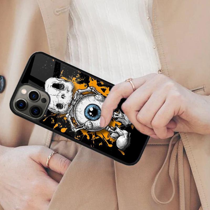 Halloween Scary Eyeball Magnetic Phone Case For APPLE iPhone 17 Air 16 14 13 12 Pro Max 15 Plus Charge With MagSafe Cover