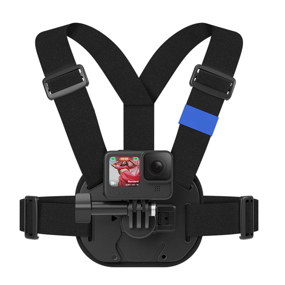 Action Camera Chest Mount Adjustable Chest Strap for DJI OSMO POCKET 3 Camera Accessory Compatible with Insta360 Go2/Osmo