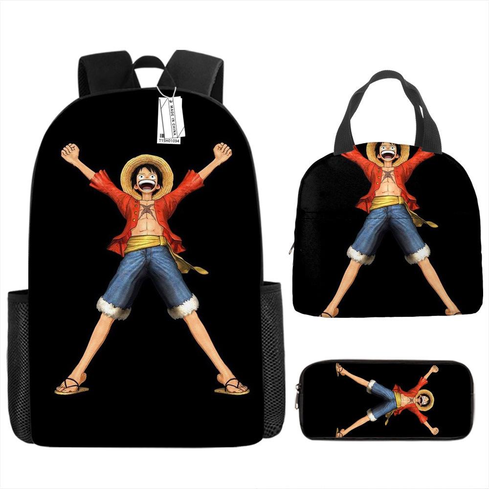 

ONE PIECE one piece шкільний рюкзак Рюкзак Луффі Учні початкової та середньої школи Рюкзак великої місткості Дитяча сумка для обіду Lunch bag