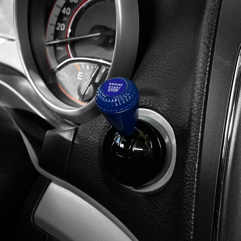 Universal Chrome Plated Car Start Button Lever With 4 Color Option Suitable For Interior Upgraded And DIY Installation