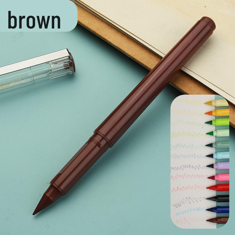 Erasable Posture Correcting Eternal Pencil - 12 Colors, No Sharpening Needed, Durable Lead, Perfect for Kids' Drawing.