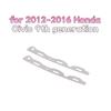 Civic 2012 2016 2 Piezas Hebilla de Placa Metálica Reparación Parachoques Delantero Resistencia Duradera para Modelos de 9ª Generación