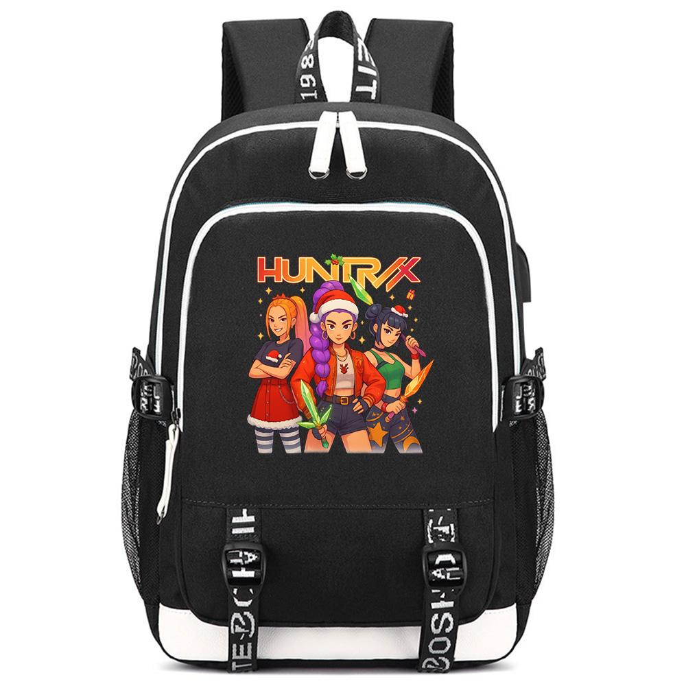 Cartoon K-Pop Demon Hunters Bedrukte Rugzak met Grote Capaciteit voor Tiener Student Meisje Jongen Schooltas Boekentas Kindercadeau Waterdichte Reistas