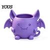 Halloween Home Decor 3D Printed Devil Bat Flower Pot, Gothic Planter Pot with Creative Gardening Present for Plant Lovers Wings Office Desk