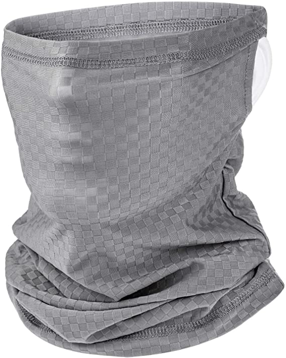 Balaclava Mask Neck Bandana with Ear Hangers Cooling Neck Gaiter Scarf for Man Women Summer Outdoor Sports