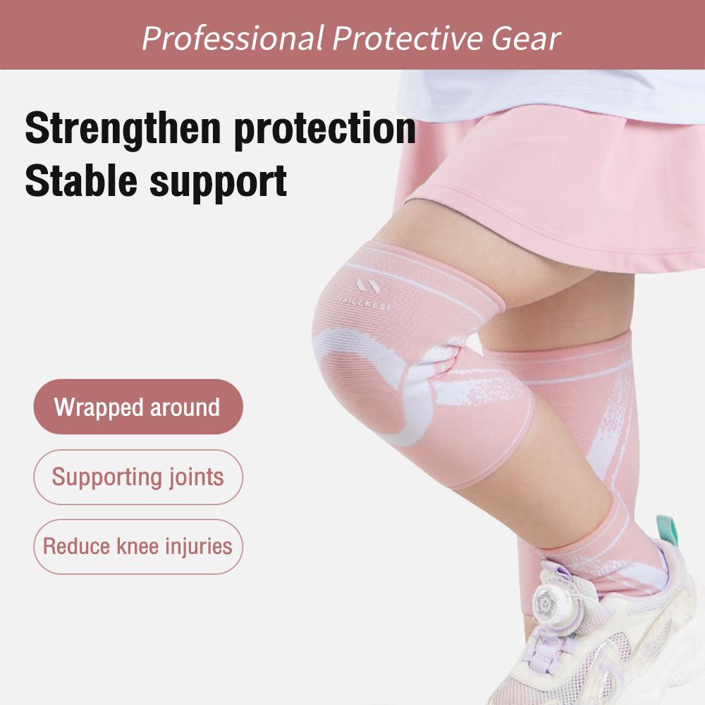 1Pair Knee Support Knee Brace Knee Protector Pads for Children Kids Boy Girl Outdoor Sport Basketball Volleyball Running