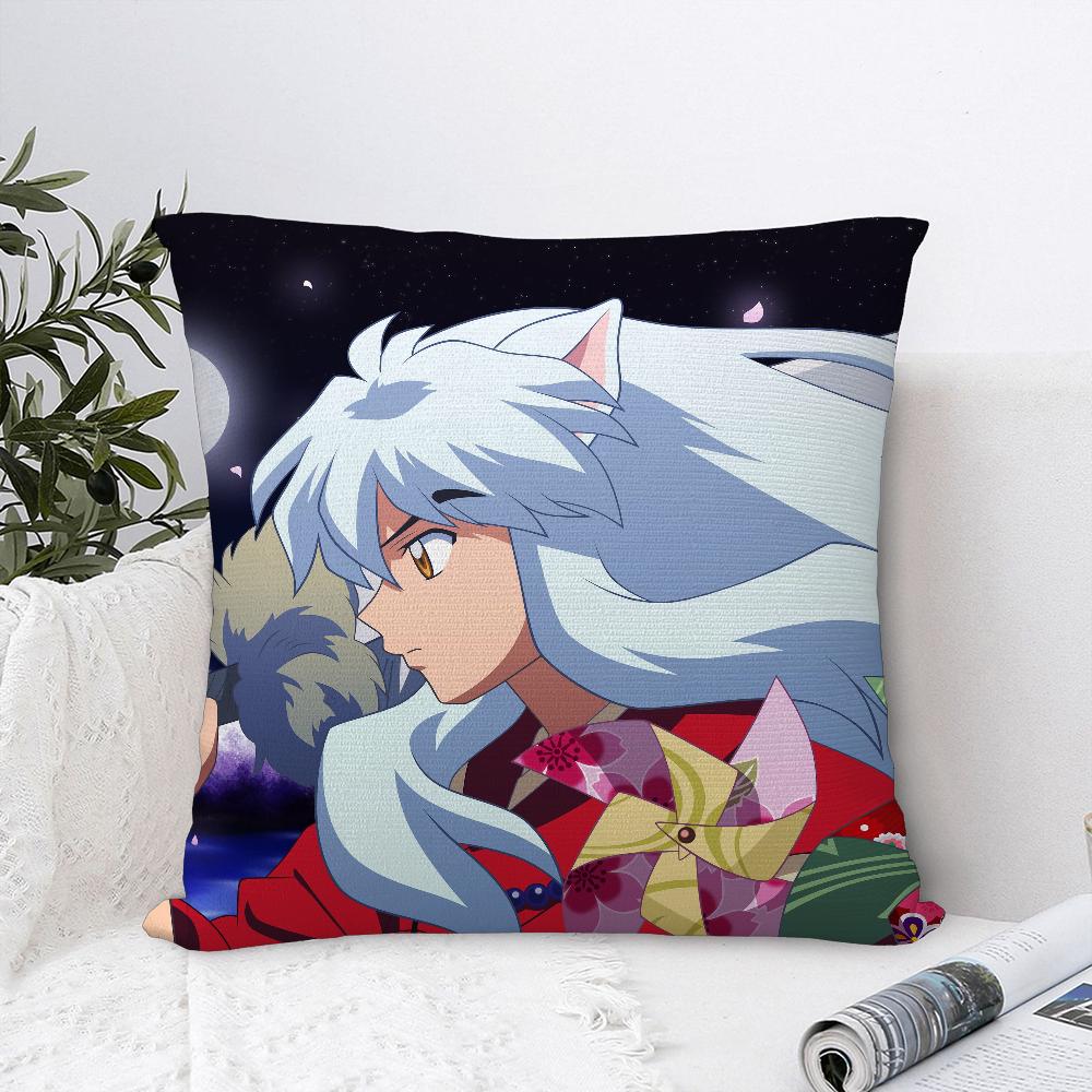 Anime I-InuYashas Pillow Case Sofa Decorative Home Double-sided Print Plush Square Throw Pillow Covers Cushion Decor Cover