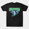 Herren Schwarzes Print-T-Shirt American Dad Bazooka Sharks Logo No-Cut Transferpapier Druck Baumwoll-T-Shirt