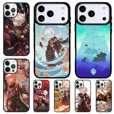 Genshin Impact Kaedehara Kazuha Fashion Phone Case for iPhone 17 Air 16 15 11 12 14 13 Pro Max Shockproof Cover