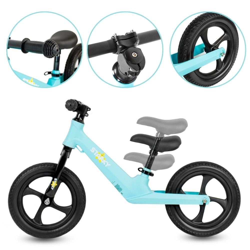 Balance bike turquoise wheels 12” magnesium frame lightweight bike eva foam wheels