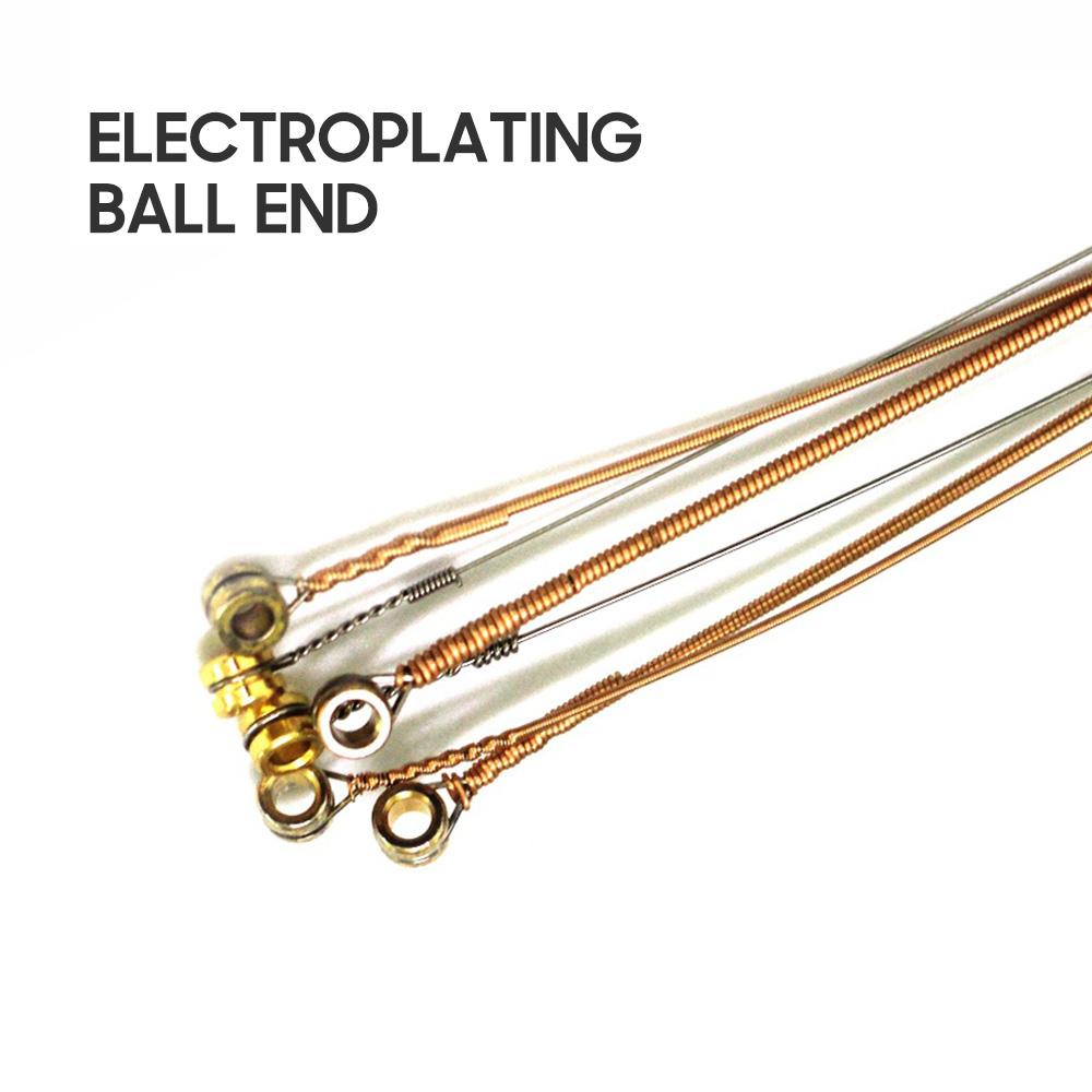 ZIKO S-012 Acoustic Guitar Strings 6 String Set (.012-.053) Hexangular Steel Core and Phosphor