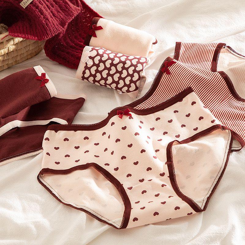 

5 шт. нижнее белье с героями мультфильмов для девочек, хлопковые трусики для девочек, студенческие трусы со средней талией для женщин one size разноцветный