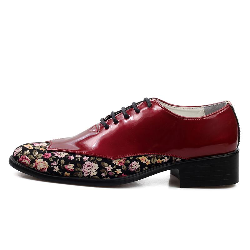 Fashion 2024 British style Green Men's Casual Leather Shoes Fashion Print Formal Oxford Shoes For Men Designer High Heel Dress Shoes Men