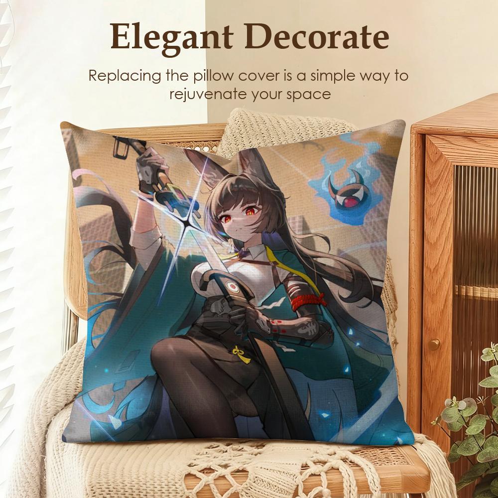 

HHoshimi MMiyabi Cushion Cover Natural Linen Organic Fabric DoubleSided Printing Sofa Home Decor Gift Pillow Case 30x30cm