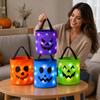 Halloween Light Up Candy with LED - Non-Woven Fabric or Pail for Kids, Button Battery
