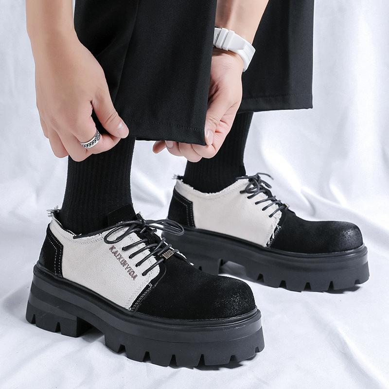 New dress leather shoes men's shoes genuine leather men's British retro derby shoes niche youth business shoes 30399-R