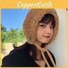 Cozy Womens Plush Trapper Hat Autumn Winter Warmth Stylish Versatile Ski Cap