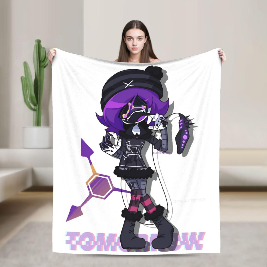 Murder Drones N and Uzi Blanket  Warm Soft Street Trend Plush Throw Blanket For Bedroom Travel Flannel Bedspread Bed Cover