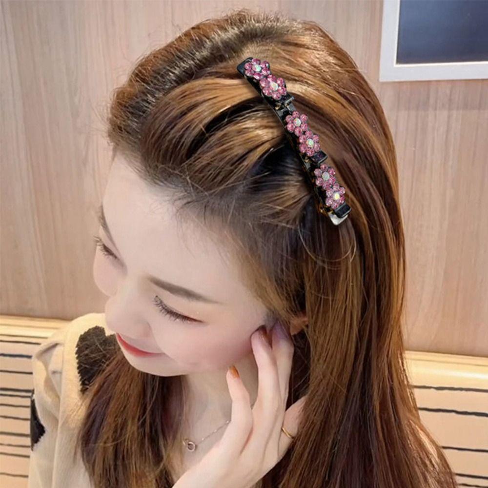 Fabric Hair Bands Rhinestone Hair Clips Hairpin Duckbill Clip Flower Hairclip Braided Hair Clips