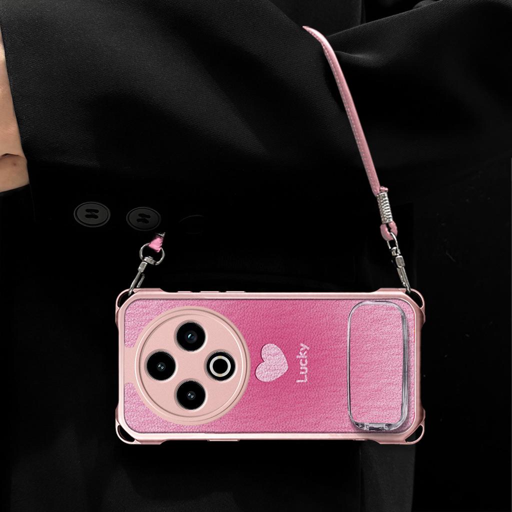 Lucky Love Is Suitable for vivoY300 Mobile Phone Case Y200 Protective Case Y100 Lanyard Y78 New Y77 Women