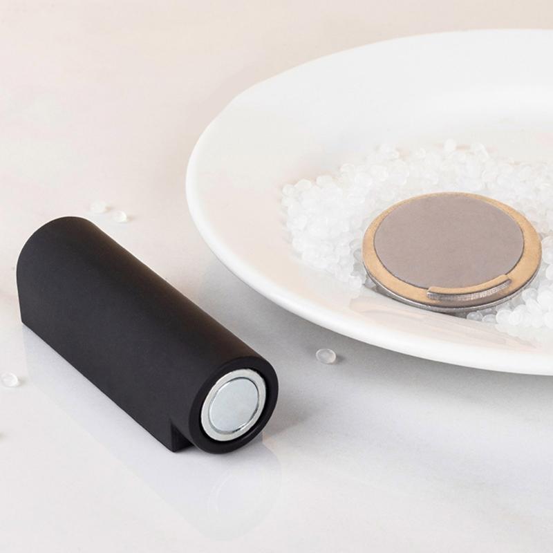 Punch Frees Magnetic Door Bumper ABS & Iron Magnetic Door Holder Child & Pet Friendly Magnetic Door Stop for Household