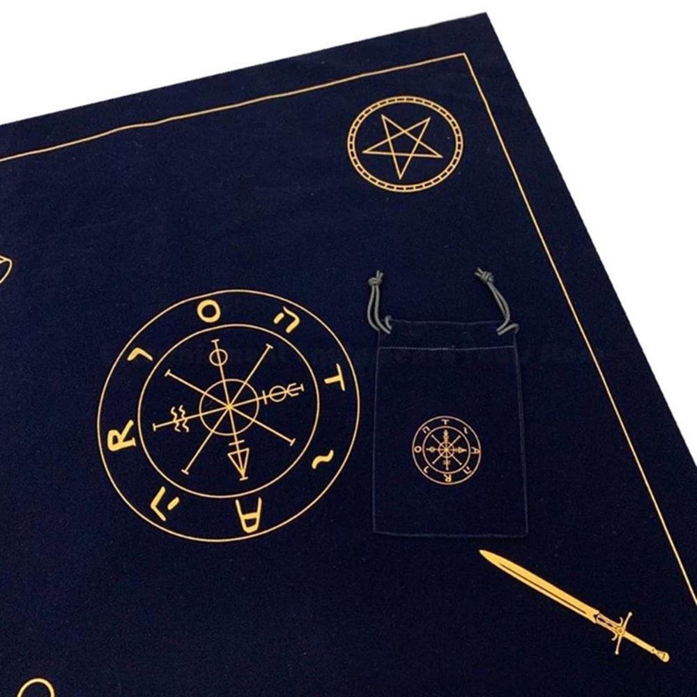 Podložka na tarotové karty Oltář Tarotové látky Tarotové ubrusy Sametová astrologie Tarot Tarot Věštění desková hra Tarotové karty Ubrus Oracle Card Pad
