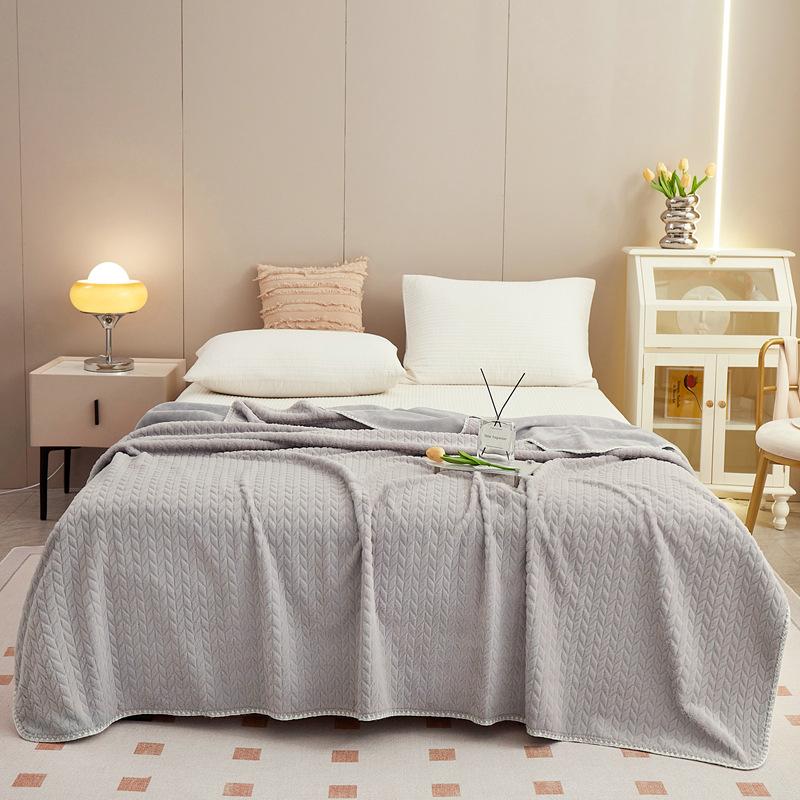 

Wheat Rabbit Plush Blanket Spring and Autumn Double Machine Washable Cover Blanket Children s Dormitory Single Blanket 150 200cm