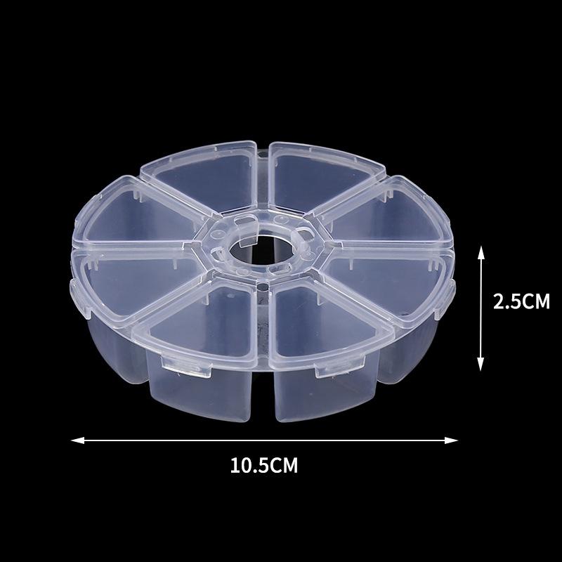 Bead Jewelry Container 8 Grid Nail Art Water Diamond Storage Box Fish Hook Storage Box Coin Storage Box
