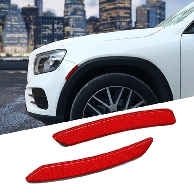 2pcs Car Accessory Warning Reflective Tape Strips Car Side Marker Sticker Reflective Trim Decal Auto Reflector Stickers
