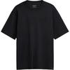 Solid Color Round Neck Pullover Short Sleeve T-Shirt Men Tops Black CU383-BLK
