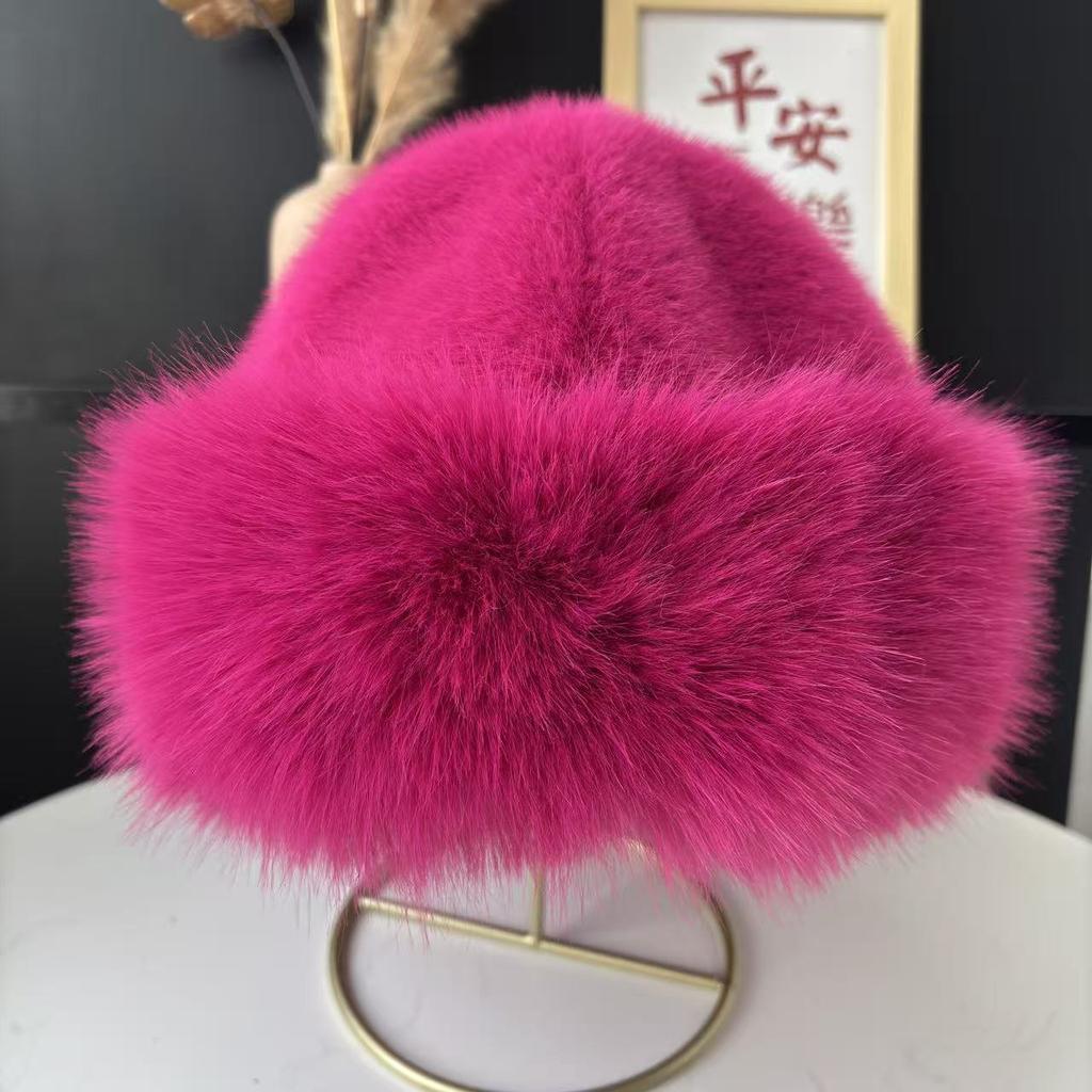 New winter hat plush autumn and winter fashion foreign style versatile cold proof thickened warm Mongolian hat