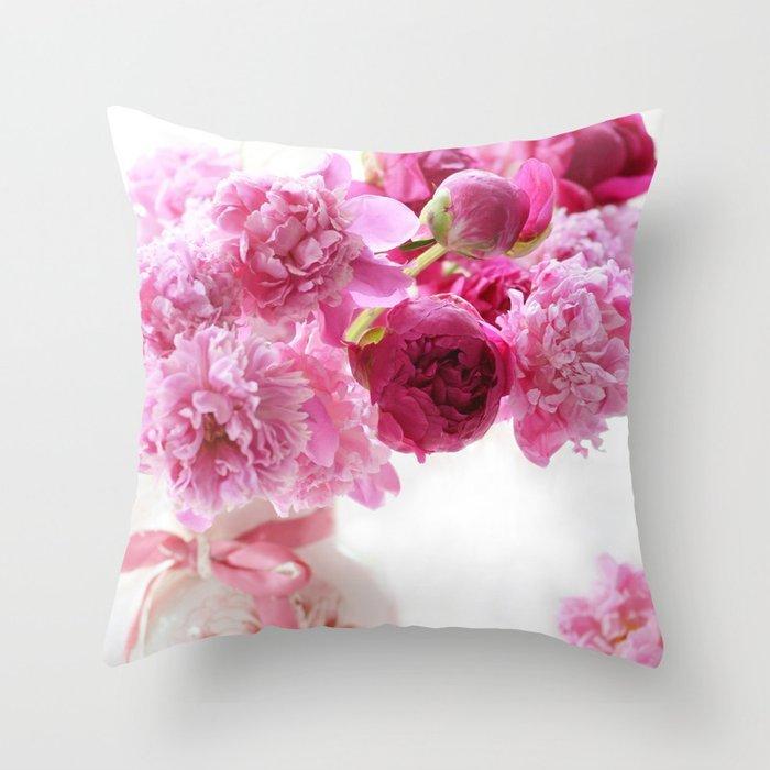 Pink Love Rose Floral Pattern Decoration Cushion Pillowcase Sofa Bedroom Home Selection Decoration Cushion Throw Pillow