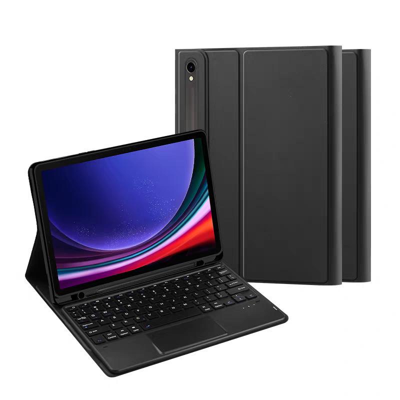 Samsung S11 Tablet Case with 7-Color Backlit Bluetooth Keyboard and Pen Slot