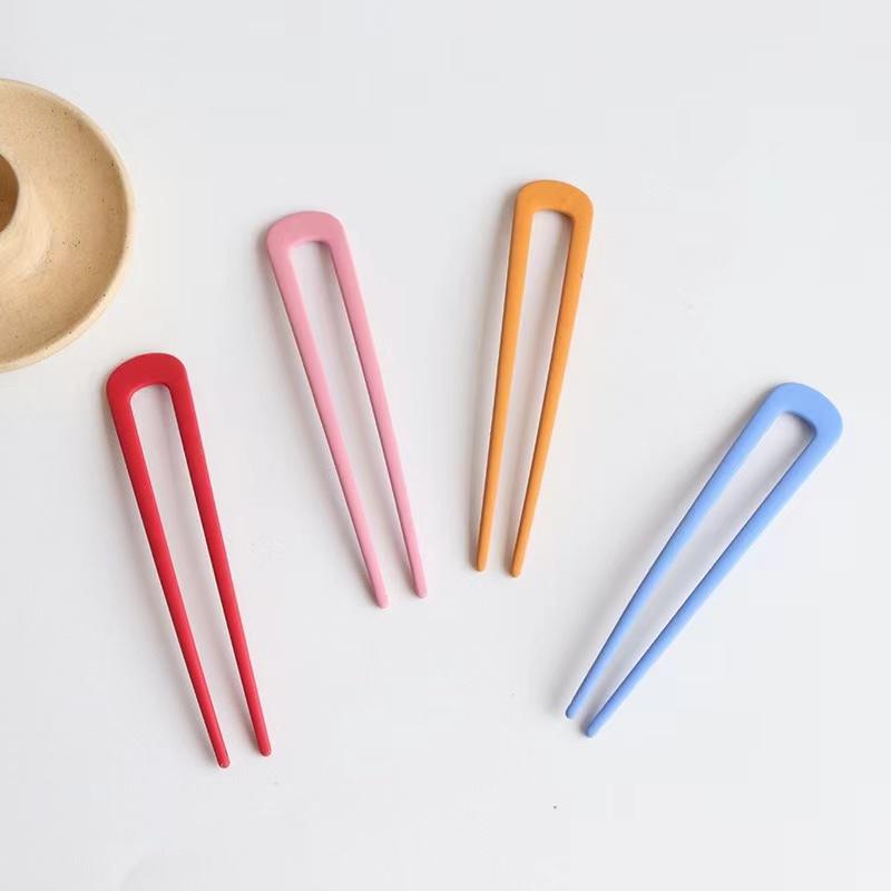 Simple U Shape Hair Clips Pins for Women Girls Hair Sticks Bride Hair Styling Accessories Sliver Gold Metal Hairpins Barrettes