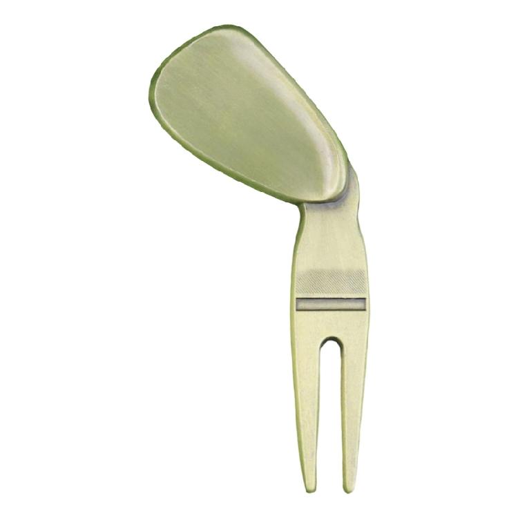 Golfs Balls Pickers Bending Golfs Green Divot Fork Curved Spit Golfs Balls Pickers Green Pitch Mark Repair Tool Golfer
