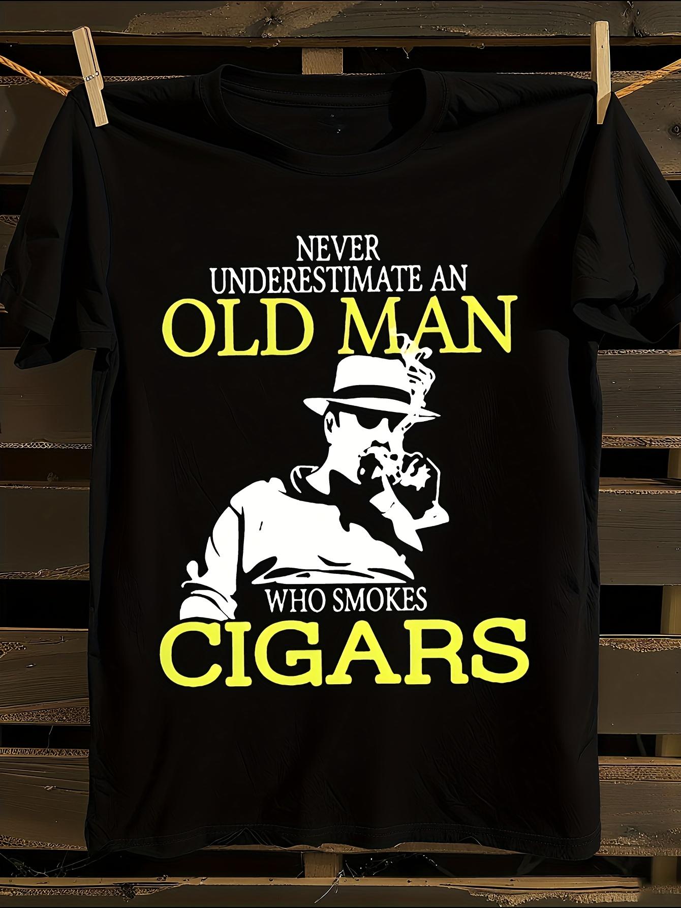 100% Cotton 180gsm Heavyweight Smoking T-shirt L