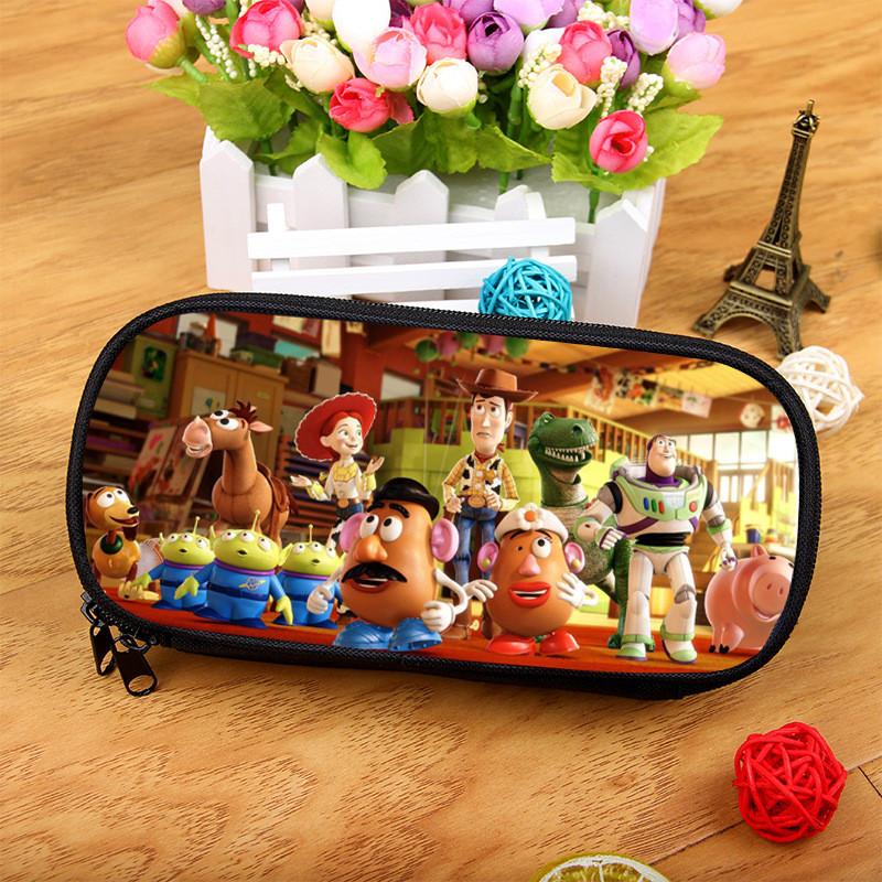 Toy Story Stor Kapacitet Nylon Pennskrin Med Flera Fack För Studenter Och Barn
