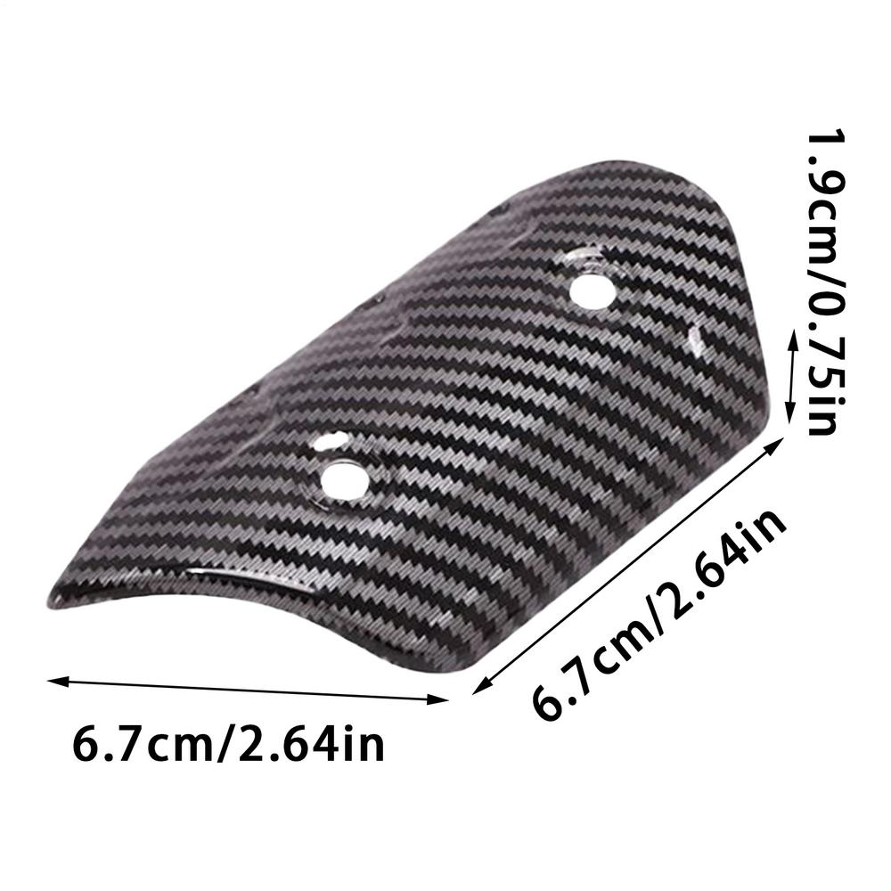 Motorcycle Exhaust Heat Shield Touchable Anti Hot Protector Pipe Heat Protector for Riding Outdoor Protection Commute Safety