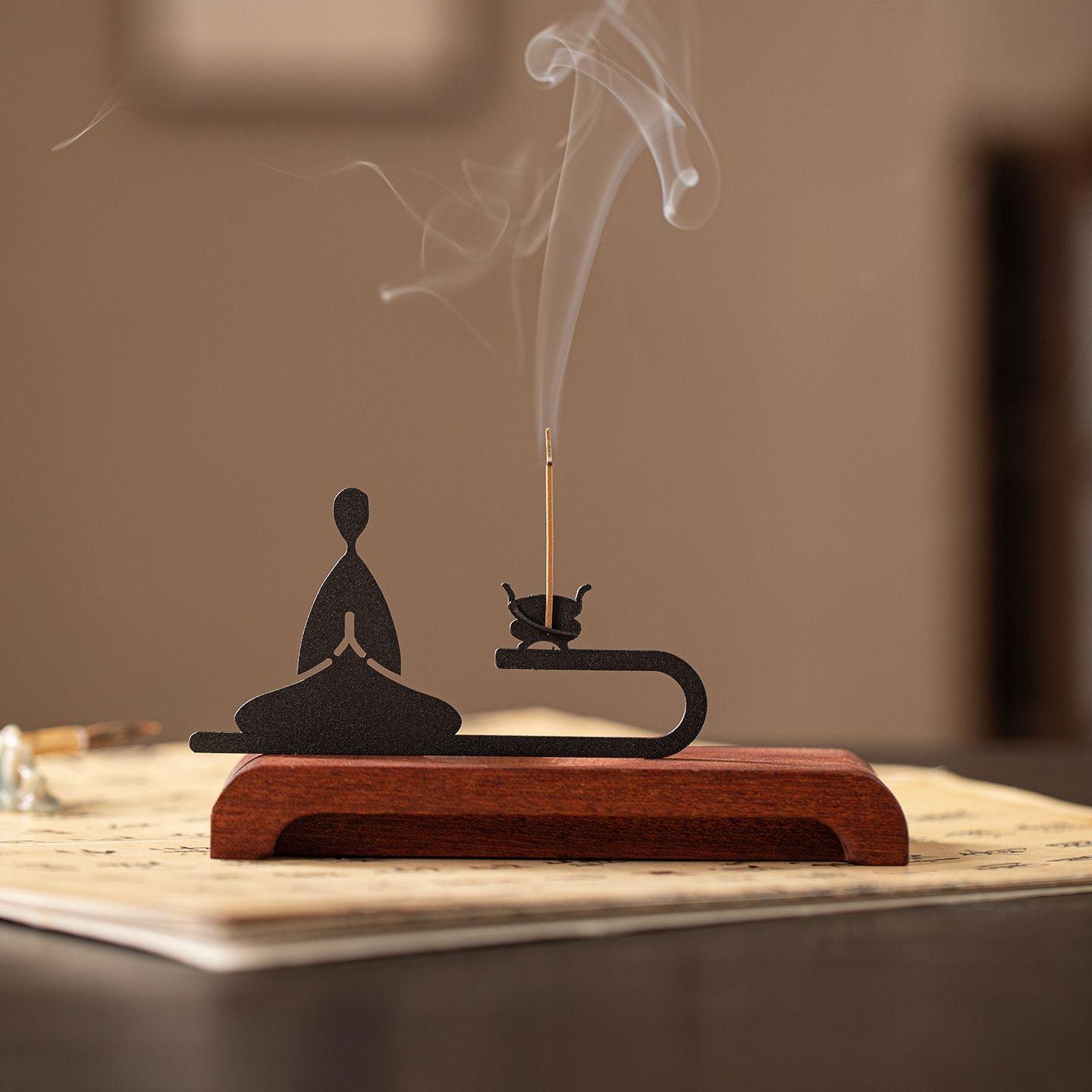 

Creative Incense Burner, New Chinese Style Hearth Incense Holder, Japanese Stick Incense Burner Aromatherapy Home Decor A