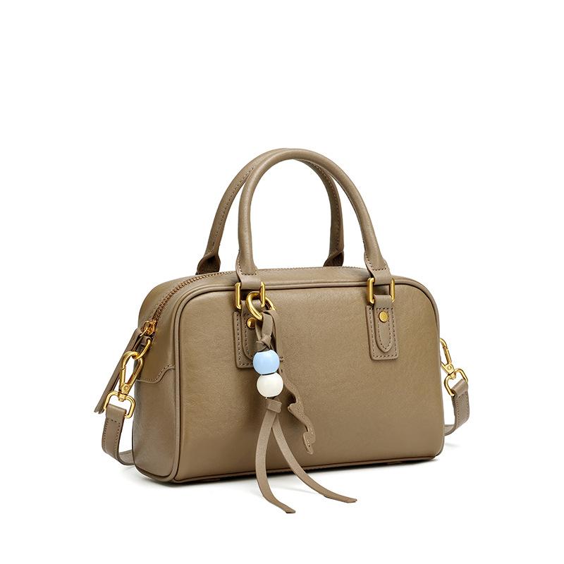 Commute Boston Women's Casual Full-grain Leather Shoulder Bag