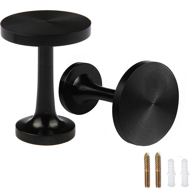 

Настенный крючок в европейском стиле, фиксированный материал из цинкового сплава, блестящий крючок, настенная вешалка для спальни, круглые крючки для торта, аксессуары для комнаты 1 pair чёрный