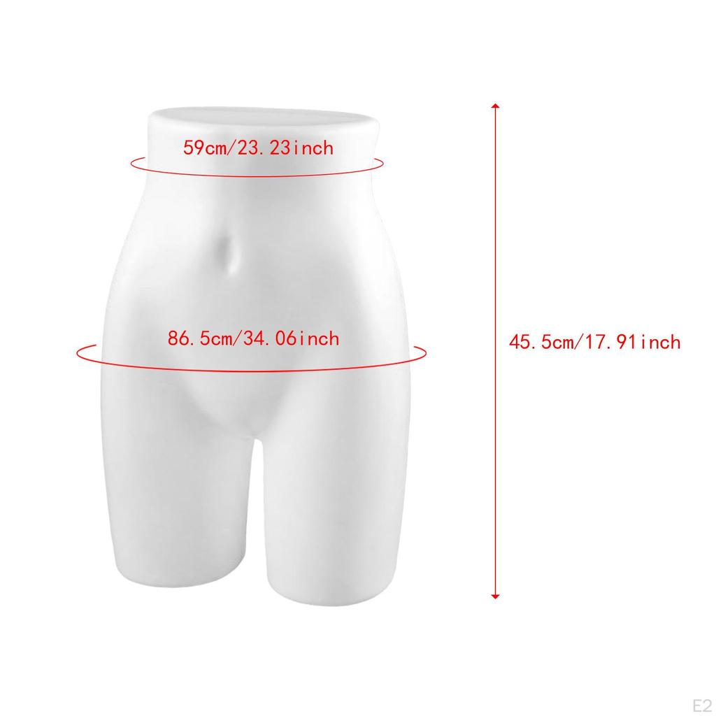 Half Body Display Holder for Panty Mannequin Underwear Model On Countertop