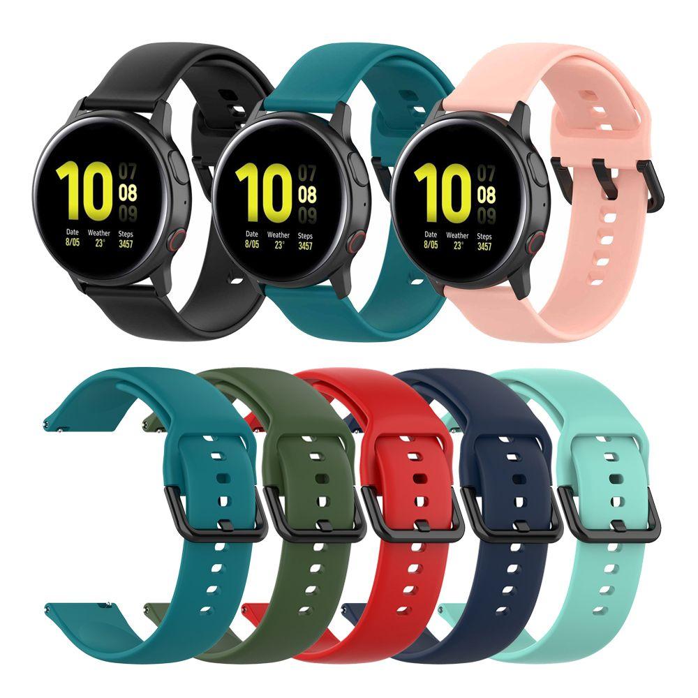 

Wristbands for Huami Amazfit Bip Watch Band for Samsung Galaxy Watch Active 2 Silicone 20mm Strap